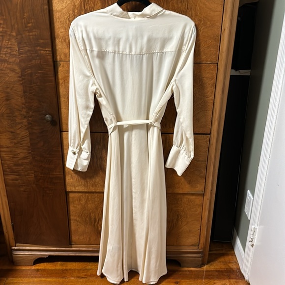 Banana Republic Petite Belted Long Sleeve Shirt Dress TENCEL - Picture 6 of 6